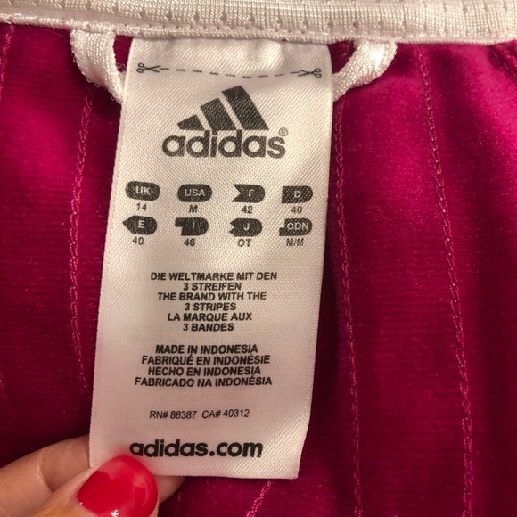 Adidas Raspberry 2 Way Zip Jacket - Picture 7 of 7